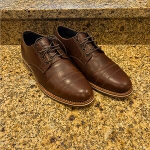 Helm The Bradley Brown Men's Brogues Oxford Lace Up Shoes Size 8.5 READ